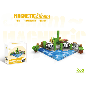 Магнітний конструктор Майнкрафт "Magnetic Charm Zoo" 88 деталей