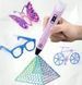 3D-ручка з LCD дисплеєм + PLA пластик, трафарети, підставка &mdash; набір для 3D малювання