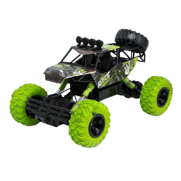 Машинка позашляховик Rock Crawler на радіокеруванні джип всюдихід на великих колесах, Зелений