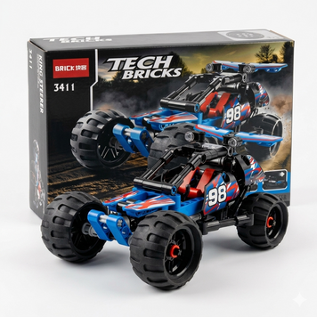 Конструктор Tech Bricks "Баггі з інерційним двигуном" 160 деталей