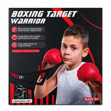 Інтерактивна боксерська мішень Boxing Target Warrior з підсвіткою та режимами тренування (з рукавичками)