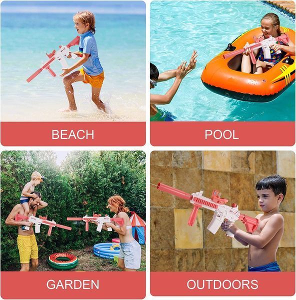 Водяна гвинтівка Electric Water Gun, акумуляторний, Рожевий