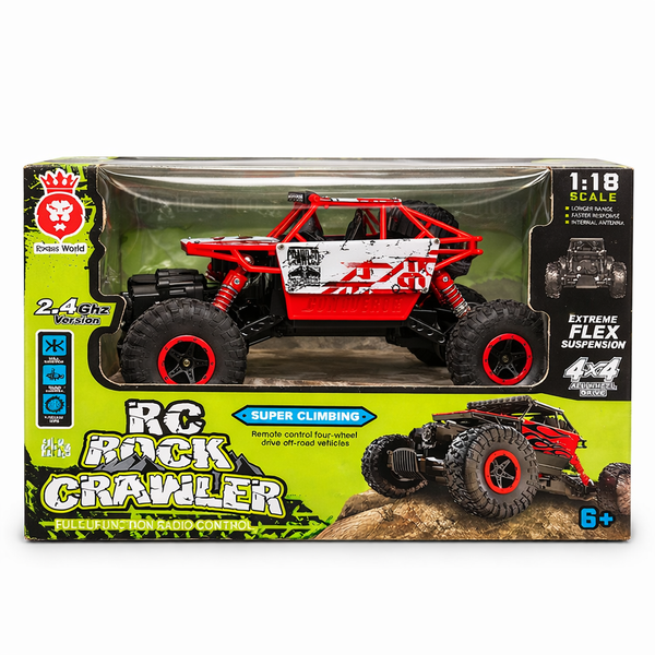 Машинка на радіокеруванні RC Rock Crawler 1:18, 4x4, 2.4GHz, всюдихід з посиленою підвіскою