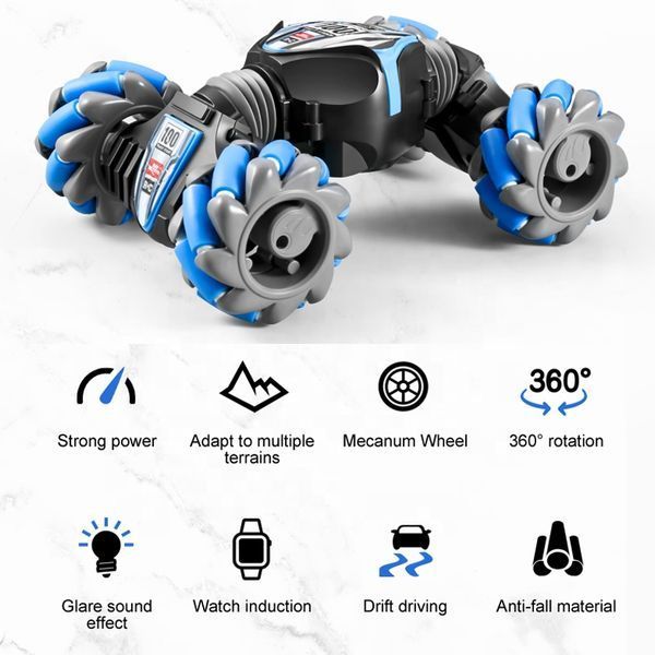 Машинка-перевертень Twist Car з жестовим керуванням, 360&deg; обертанням та трансформацією, радіокерована